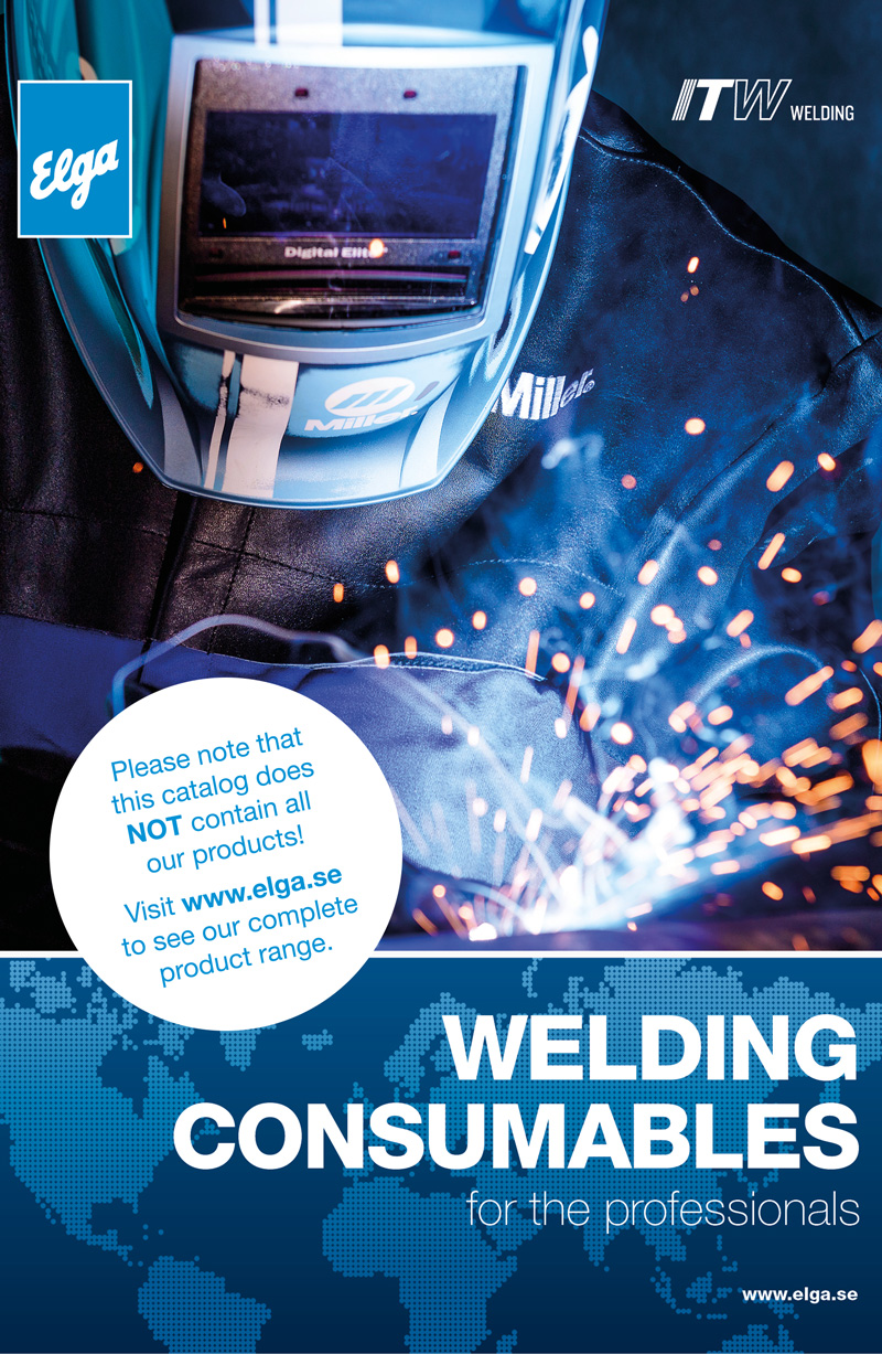 New and slimmer welding consumables catalog! Elga